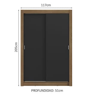 Foto 3 | Ropero Closet Madesa Vivare Plus 2 Puertas Mn