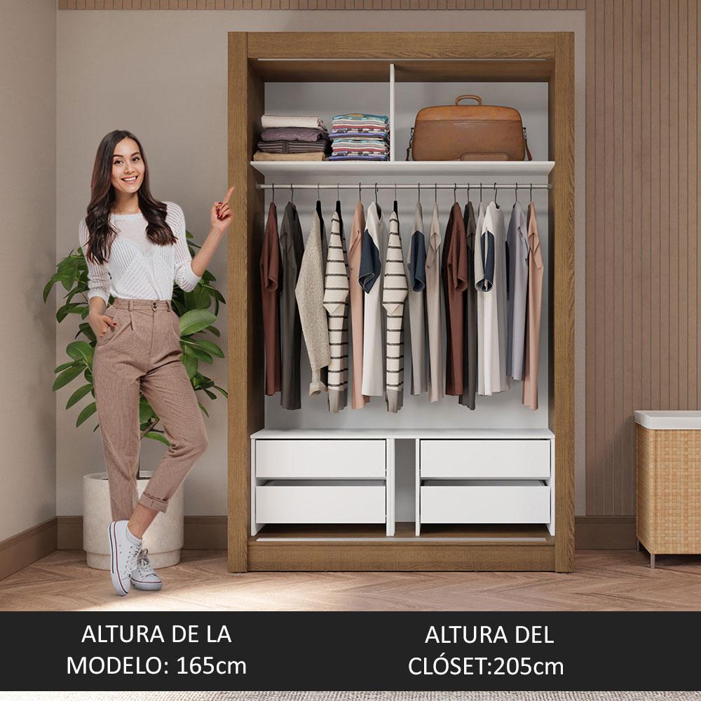 Foto 6 pulgar | Ropero Closet Madesa Vivare Plus 2 Puertas Mn