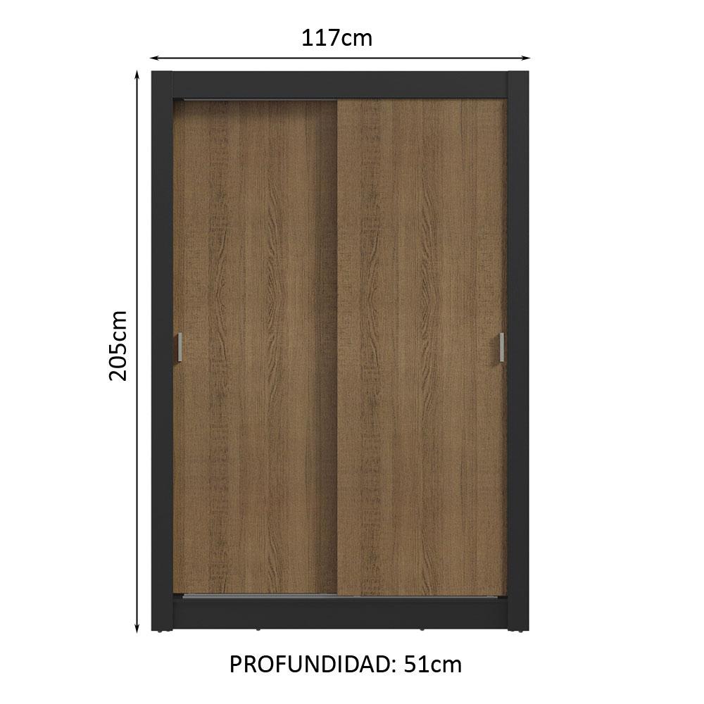 Foto 4 pulgar | Ropero Closet Madesa Vivare 2 Puertas Nm