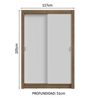 Foto 3 | Ropero Closet Madesa Vivare 2 Puertas Mb