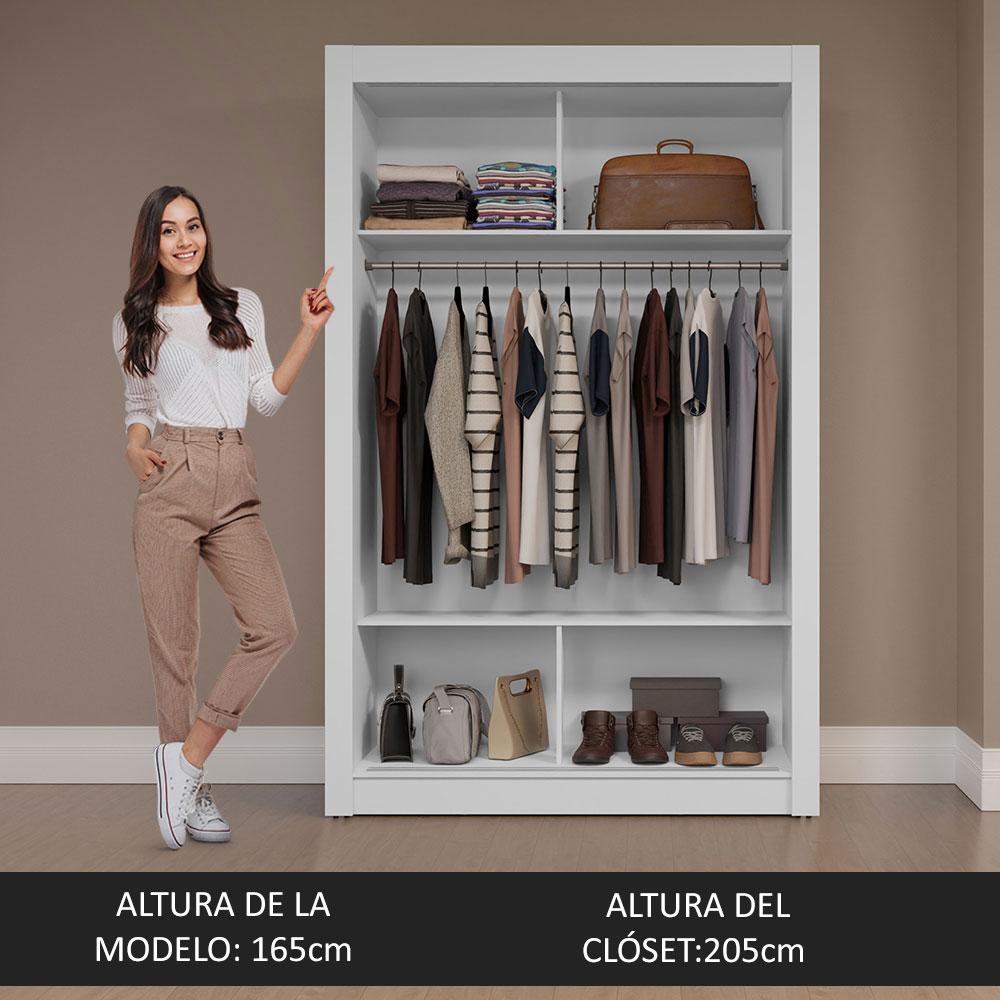 Foto 5 | Ropero Closet Madesa Milano 2 Puertas 1 Espejo Bb