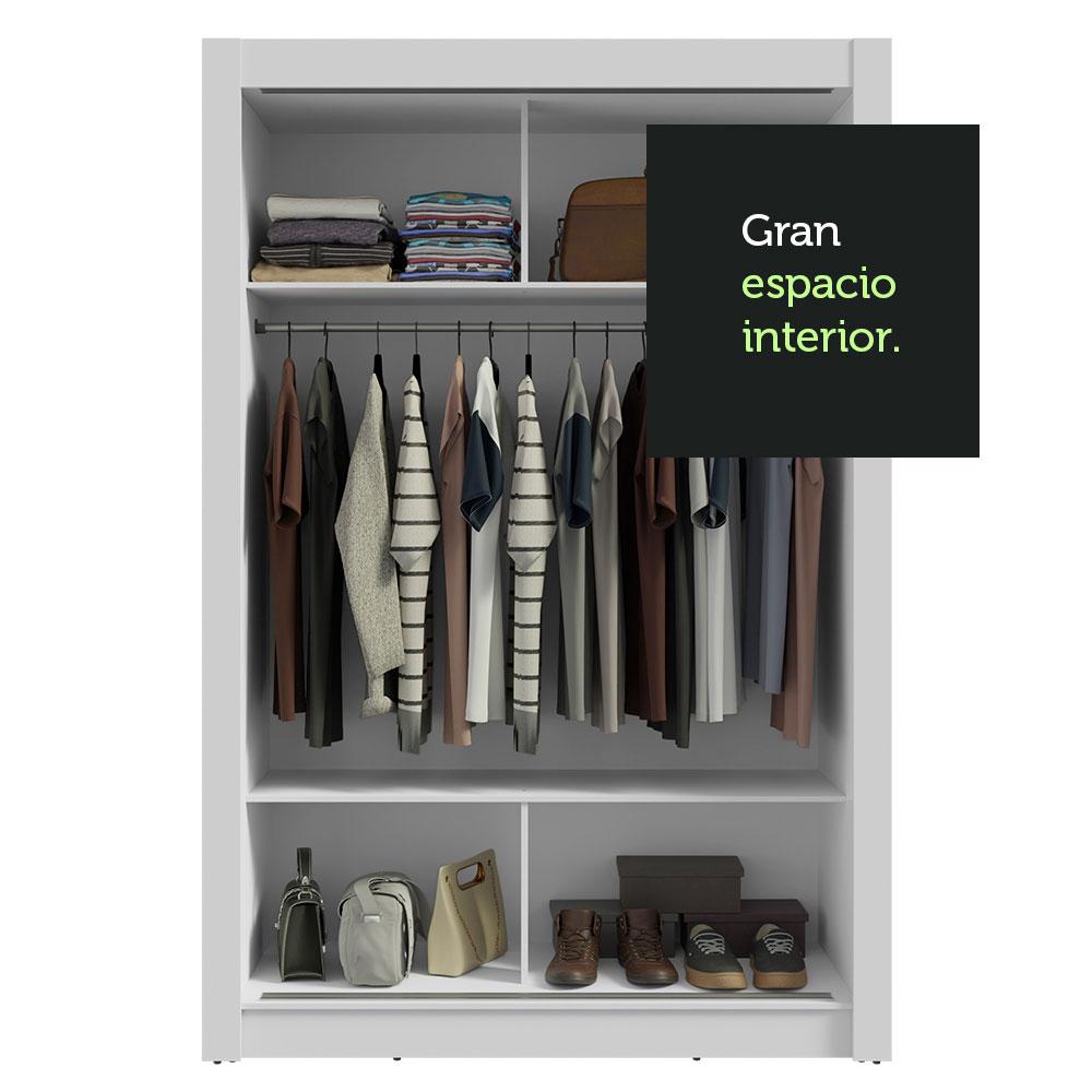 Foto 8 | Ropero Closet Madesa Milano 2 Puertas 1 Espejo Bb