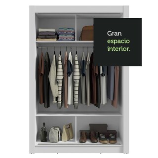 Foto 8 | Ropero Closet Madesa Milano 2 Puertas 1 Espejo Bb