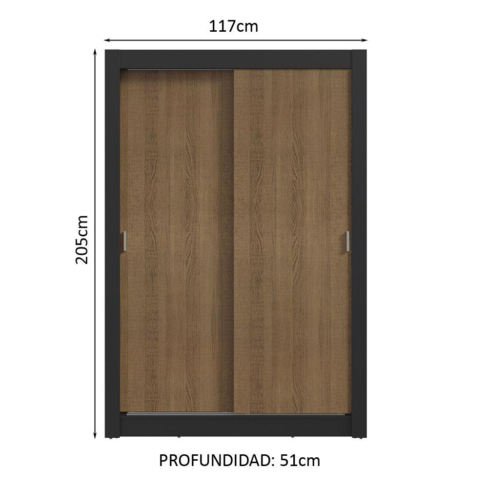 Foto 4 pulgar | Ropero Closet Madesa Vivare Plus 2 Puertas Nm