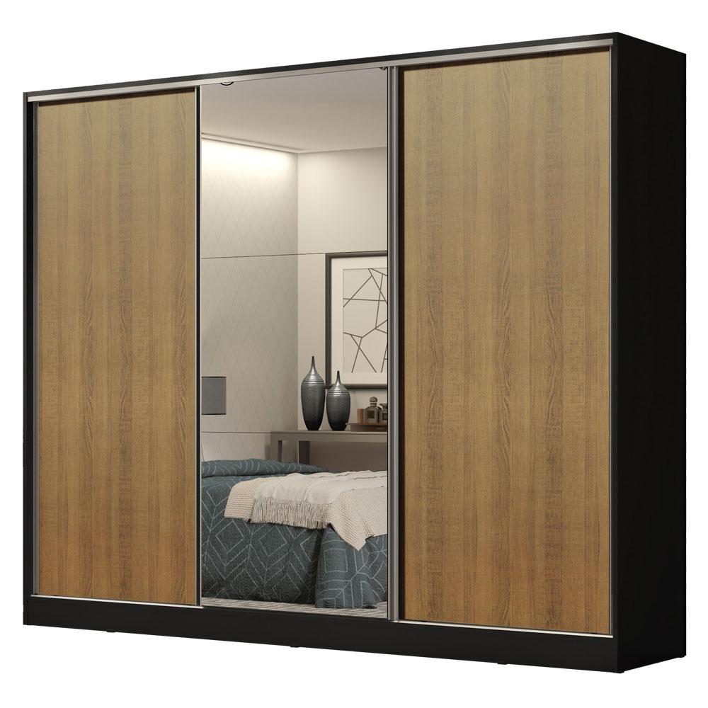 Ropero Closet Madesa Royale 3 Puertas 1 Espejo N/m