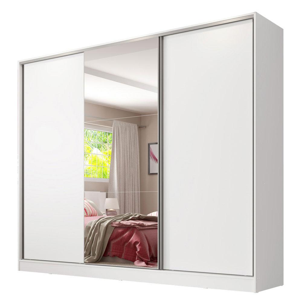 Foto 1 | Ropero Closet Madesa Royale 3 Puertas 1 Espejo Blanc