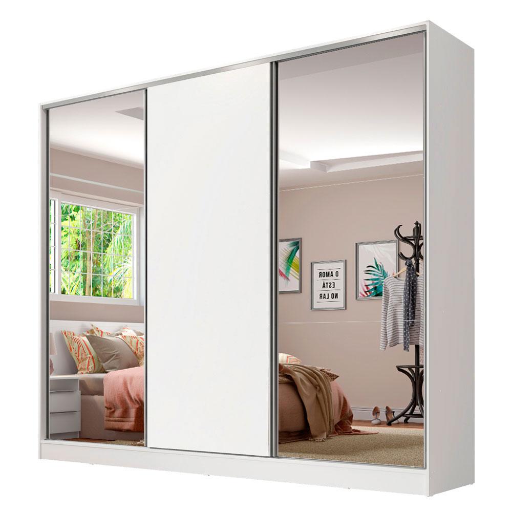 Ropero Closet Madesa Royale 3 Puertas 2 Espejo Blan