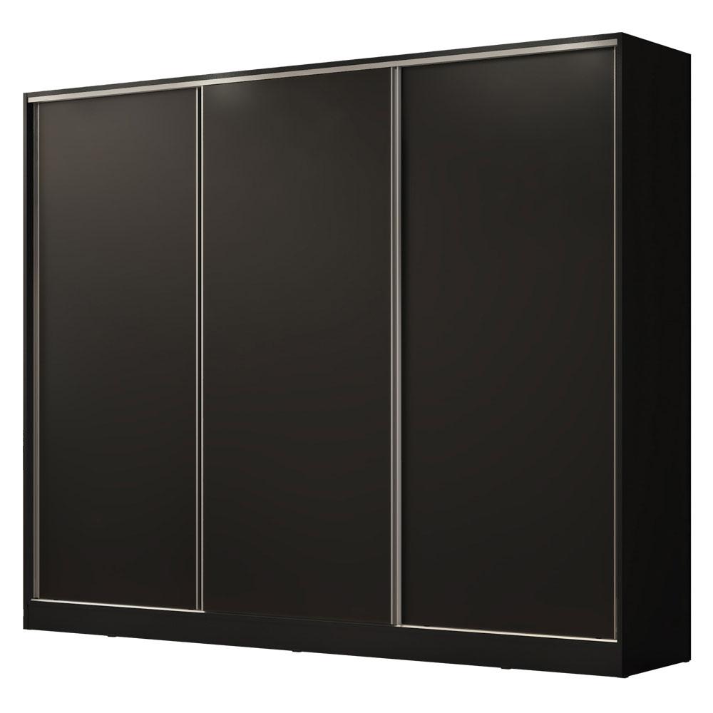 Ropero Closet Madesa Royale 3 Puertas Negro