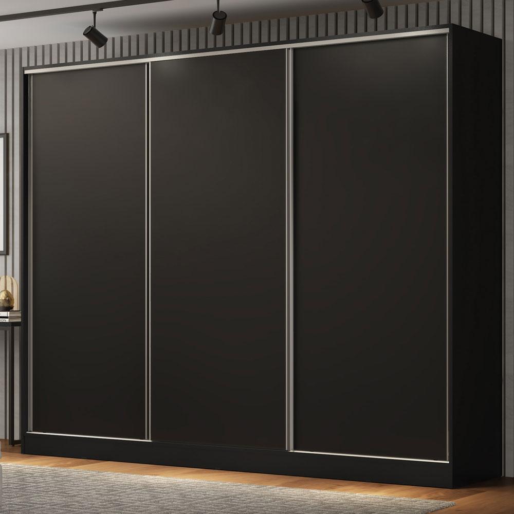 Foto 2 | Ropero Closet Madesa Royale 3 Puertas Negro