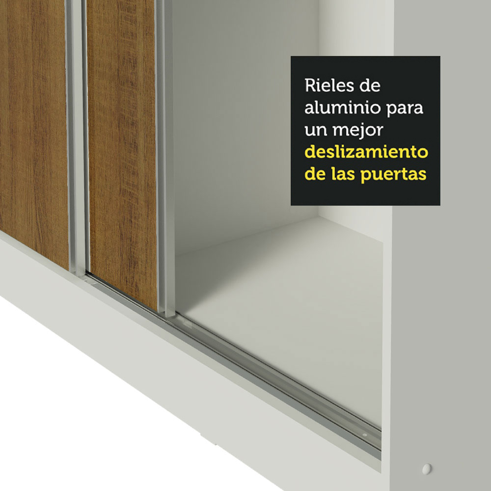 Foto 8 pulgar | Ropero Closet Madesa Royale 3 Puertas M/b/m