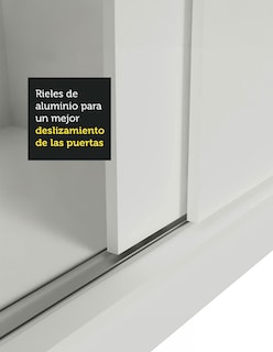 Foto 7 | Guarda Ropa Madesa Royale 3 Puertas Blanco