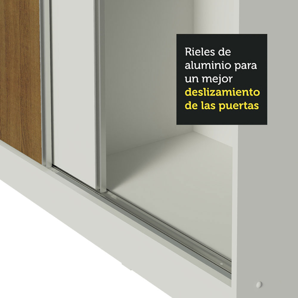 Foto 9 pulgar | Ropero Closet Madesa Royale 3 Puertas B/m/b