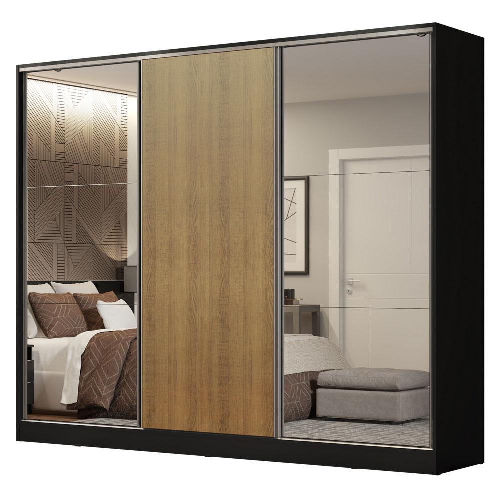 Ropero Closet Madesa Royale 3 Puertas 2 Espejo N/m