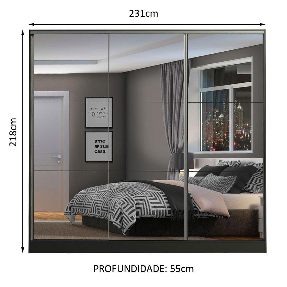 Foto 4 pulgar | Guarda Ropa Madesa Royale 3 Puertas 3 Espejo N