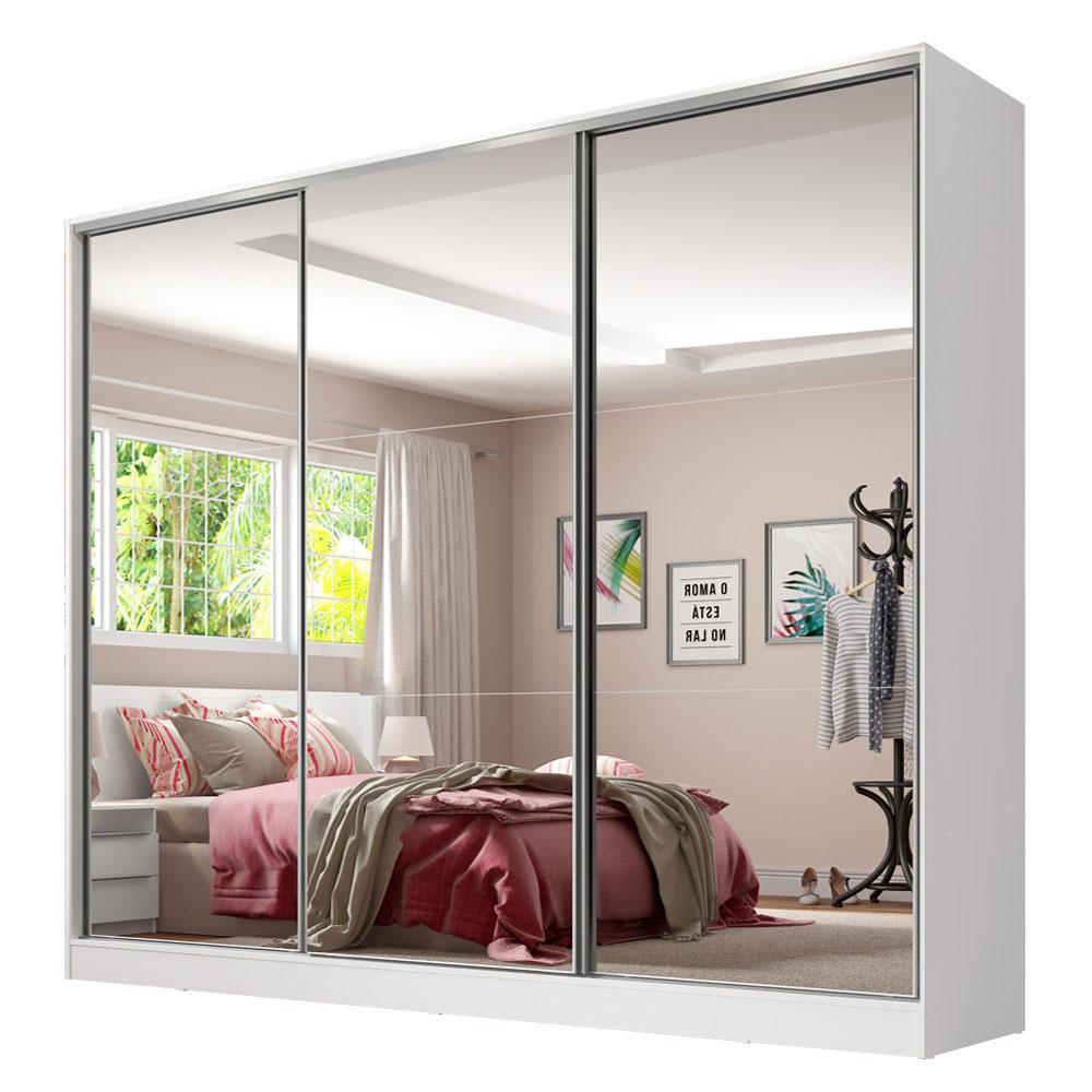 Ropero Closet Madesa Royale 3 Puertas 3 Espejo Blan