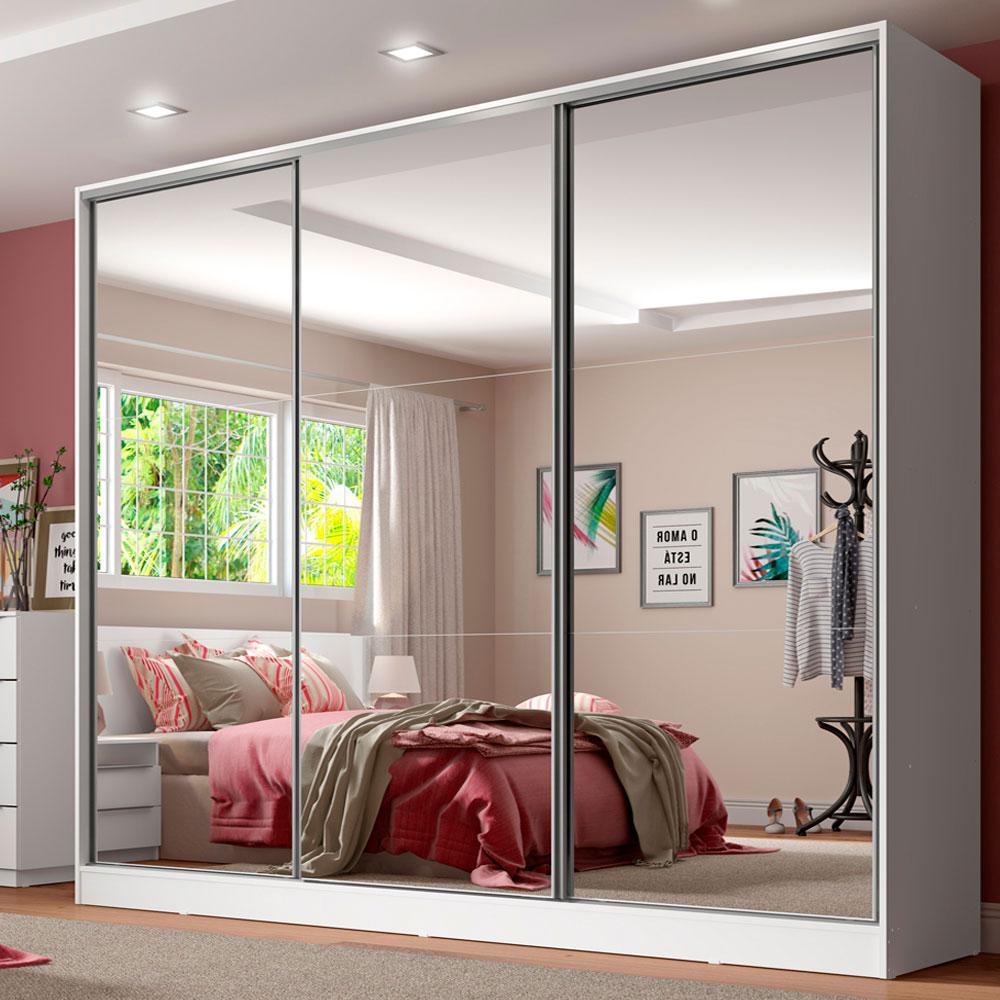 Foto 2 | Ropero Closet Madesa Royale 3 Puertas 3 Espejo Blan