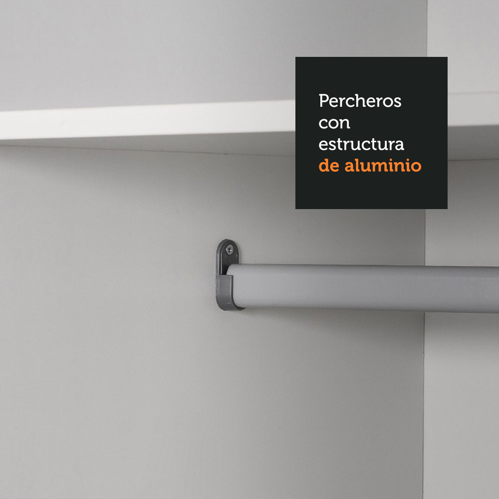 Foto 7 | Ropero Closet Madesa Royale 3 Puertas Blanco Cp