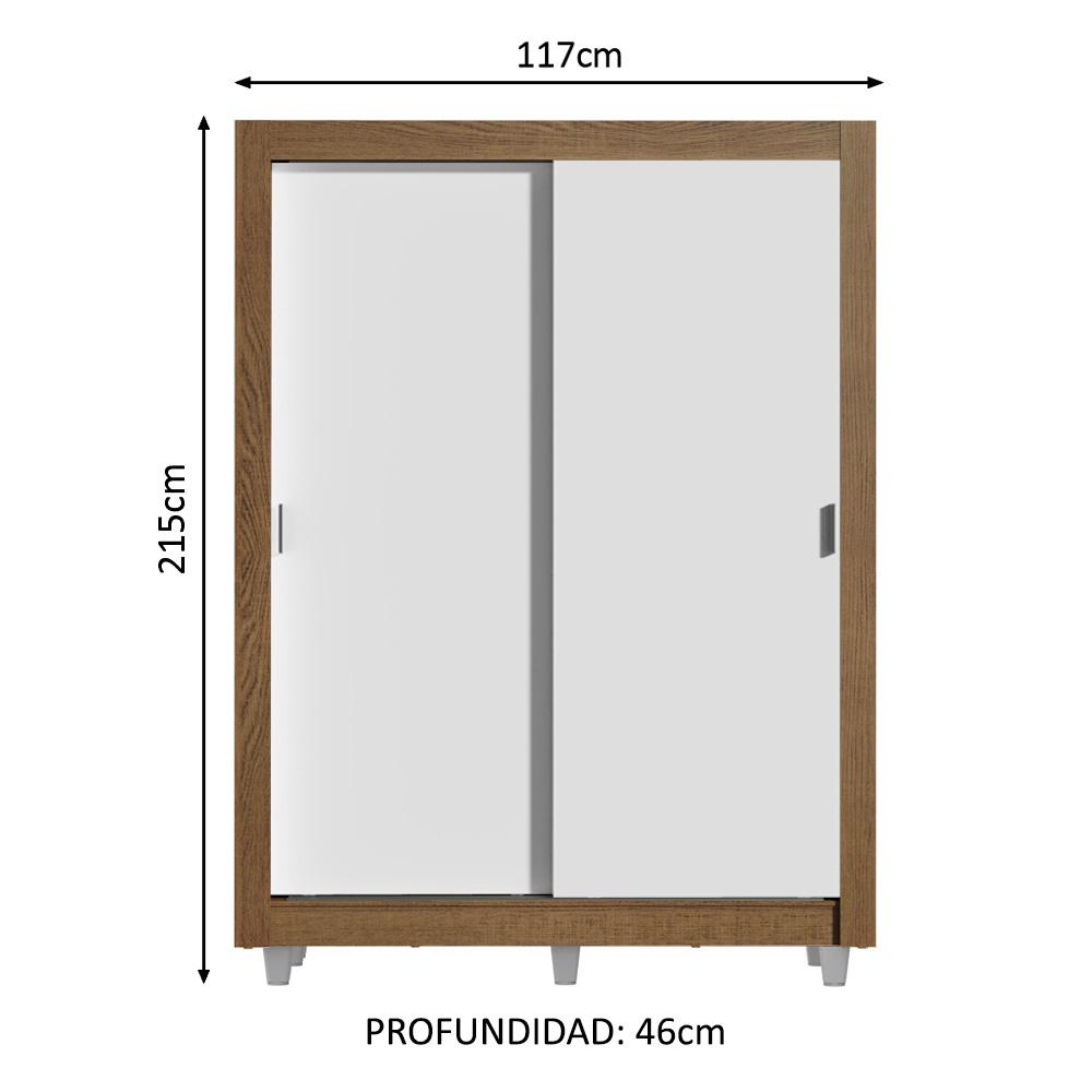 Foto 4 pulgar | Ropero Closet Madesa 2 Puertas Con Pies Mb 04