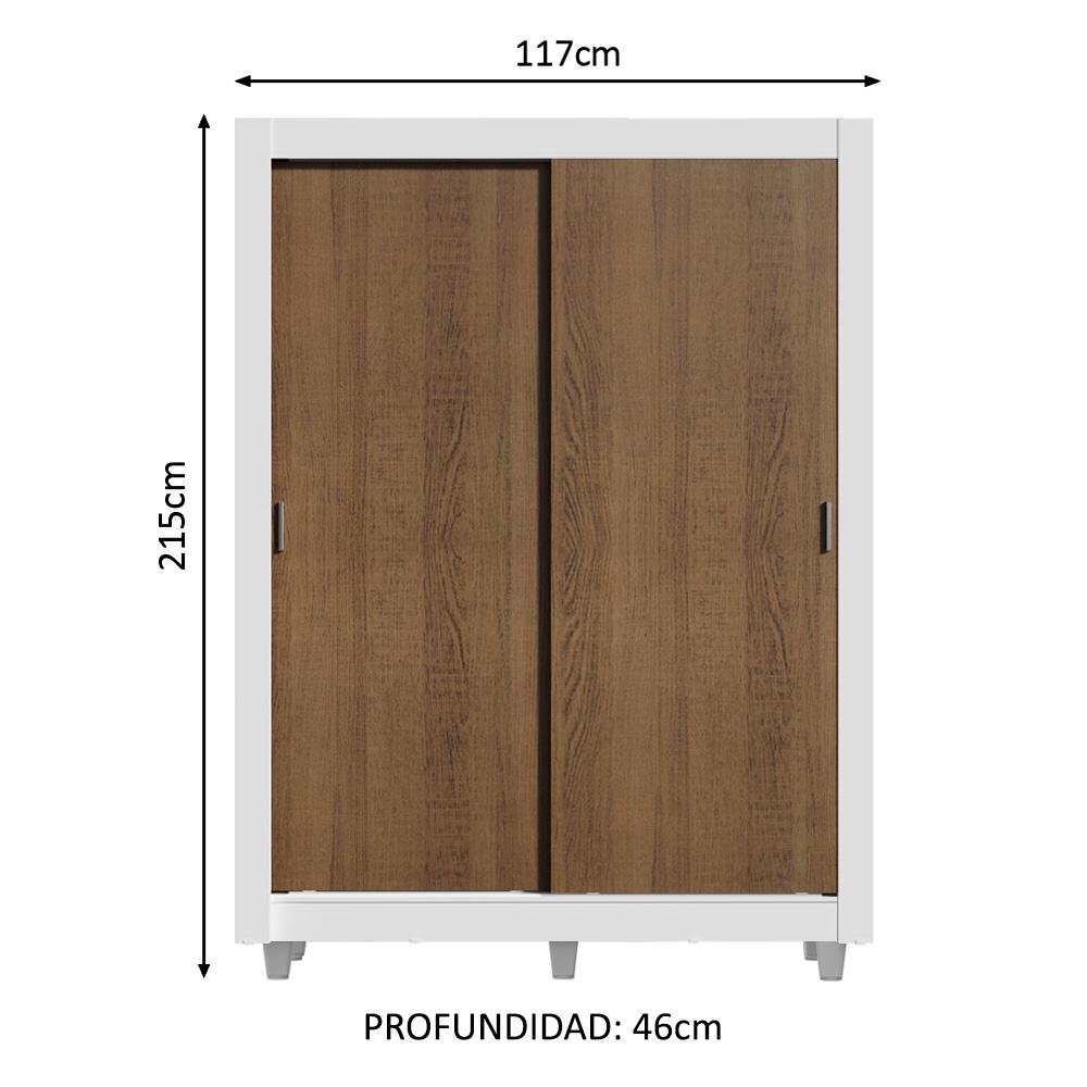 Foto 4 pulgar | Ropero Closet Madesa 2 Puertas Con Pies Bm 05