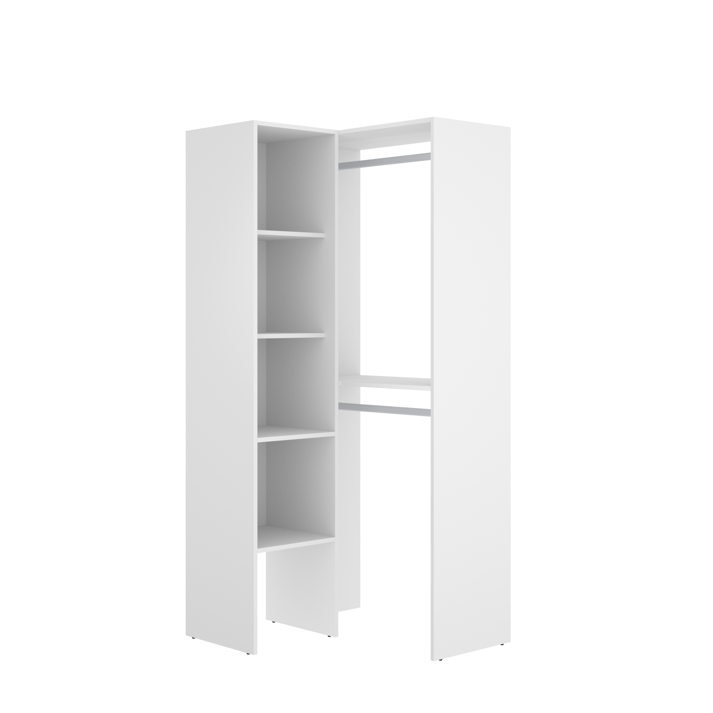 Foto 2 | Armario Esquinero Alterego Blanco de Madera
