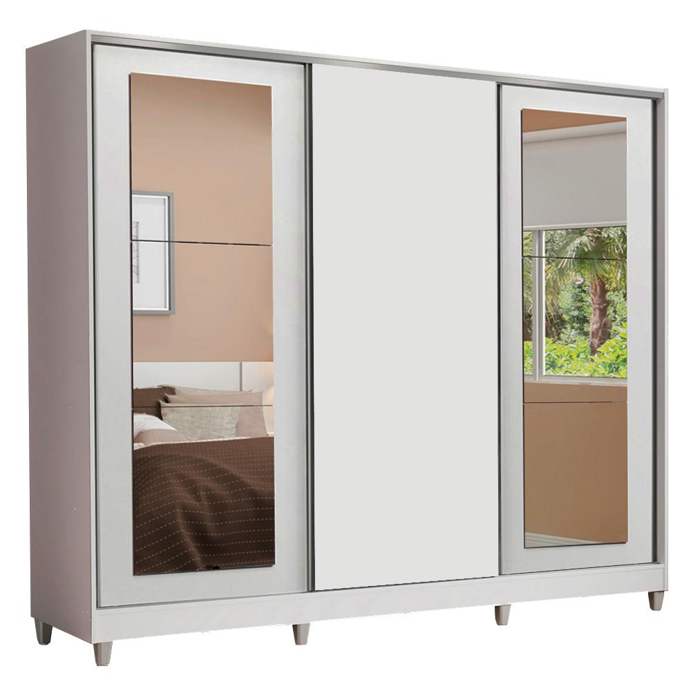 Foto 1 | Closet Madesa Blanco con 3 Puertas