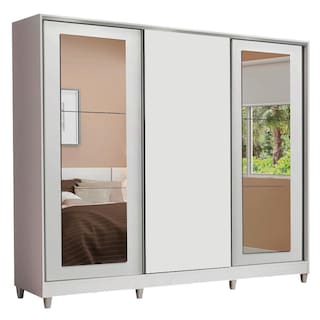 Foto 1 | Closet Madesa Blanco con 3 Puertas
