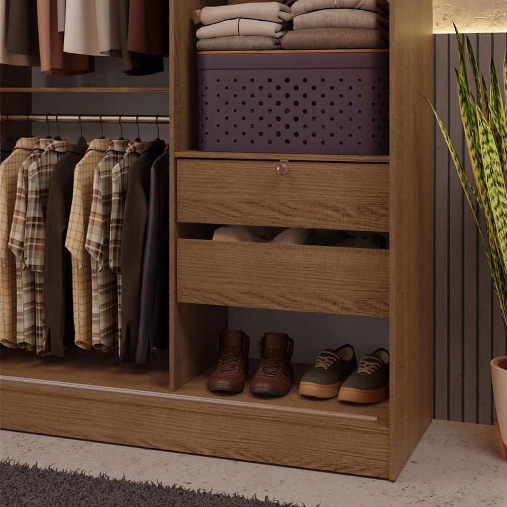 Foto 5 | Closet Madesa Marrón con 2 Puertas