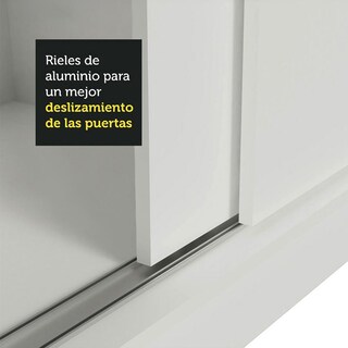 Foto 8 | Closet Madesa Blanco con 2 Puertas