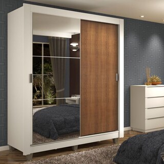Foto 2 | Ropero Closet Madesa Dallas 2 Puertas 1 Espejo Con Pies Bm 3