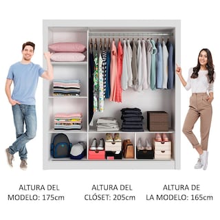 Foto 5 | Ropero Closet Madesa Mônaco 3 Puertas 2 Espejos Bg
