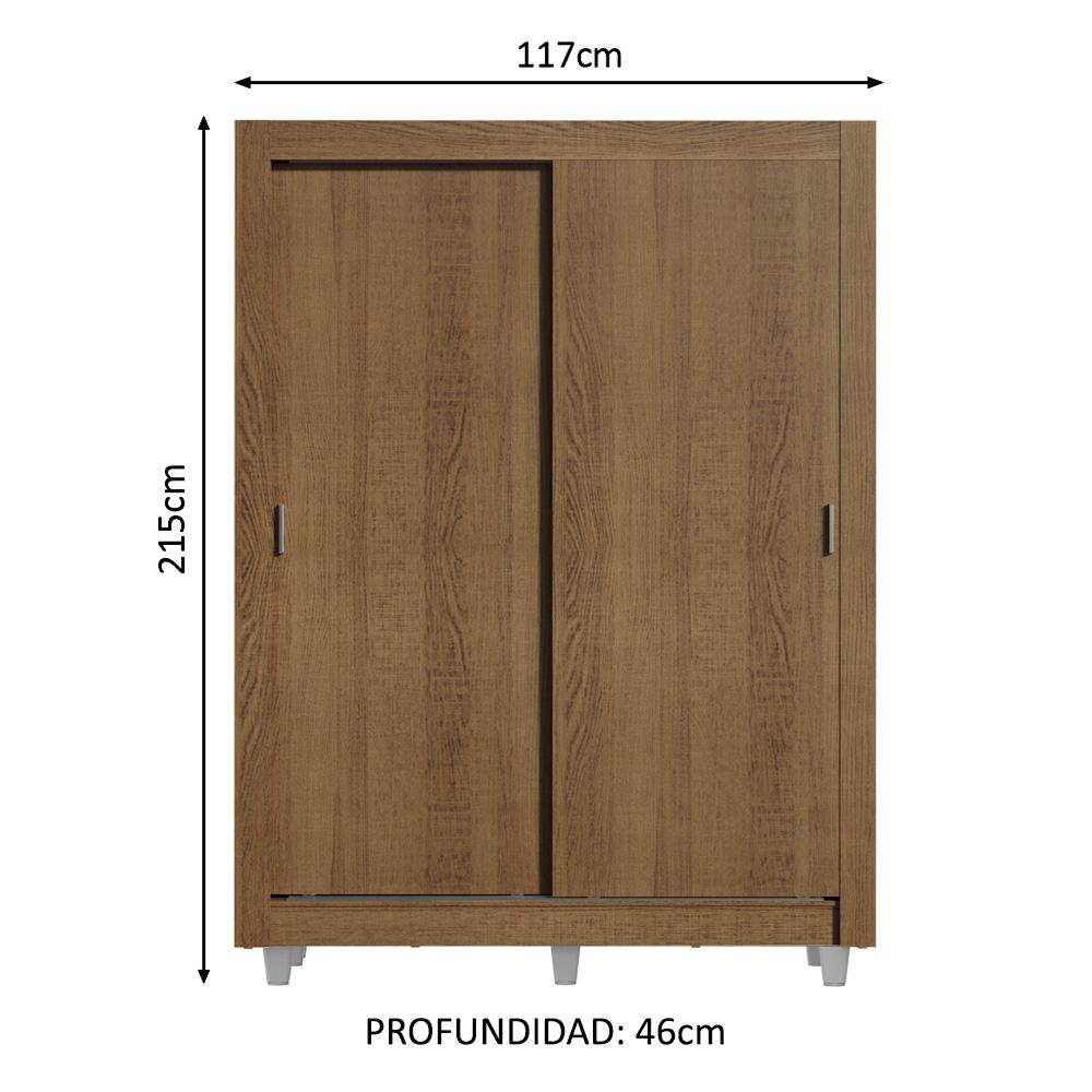 Foto 5 pulgar | Ropero Closet Madesa Dallas 2 Puertas Con Pies Mm 04