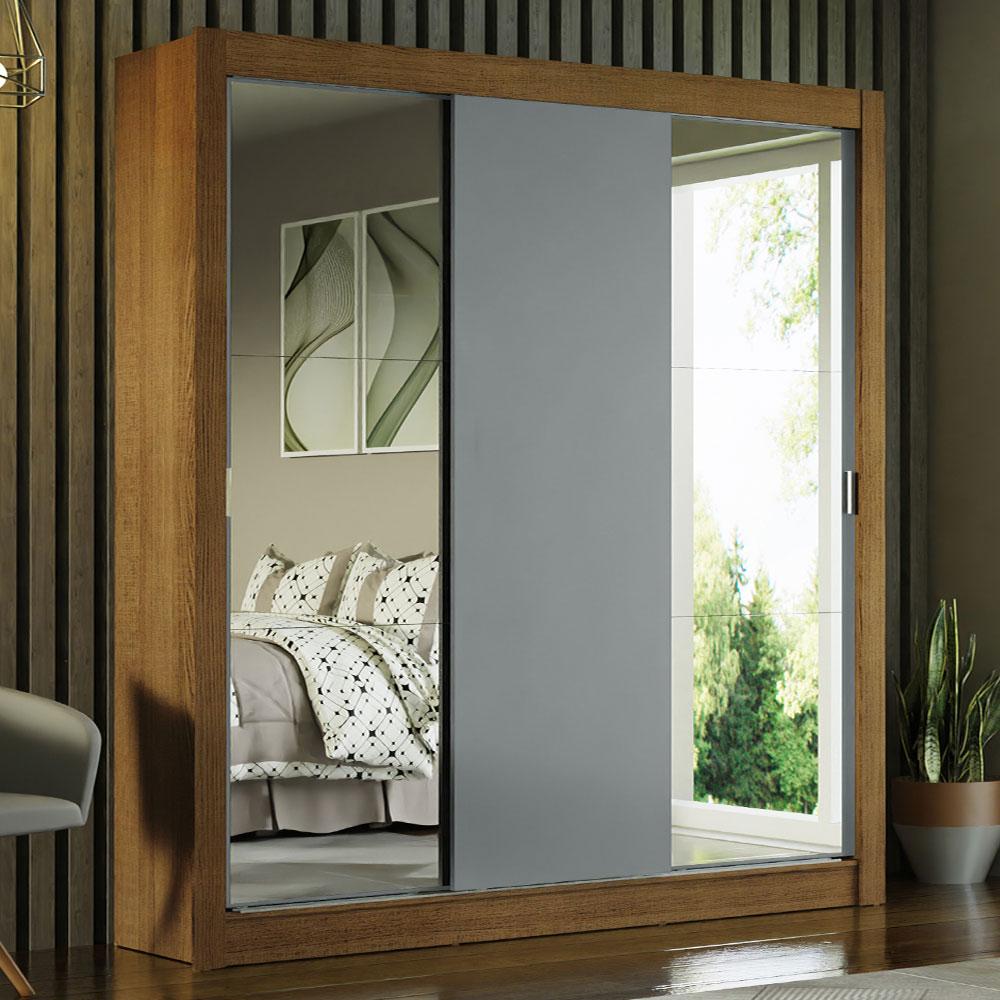 Foto 2 | Ropero Closet Madesa Mônaco 3 Puertas 2 Espejos Mg