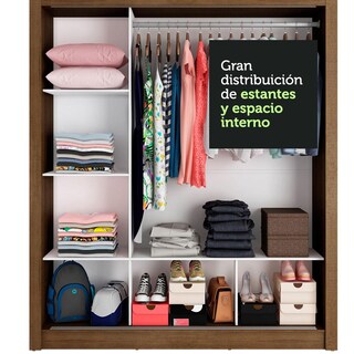 Foto 7 | Ropero Closet Madesa Mônaco 3 Puertas Mg