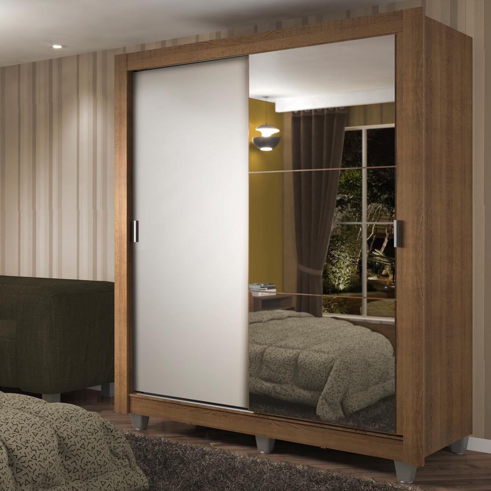Ropero Closet Madesa Dallas Plus 1 Espejo Con Pies Mb 04