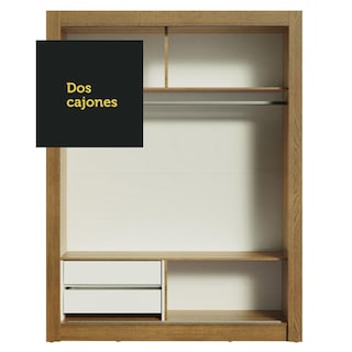 Foto 7 | Ropero Madesa Dallas 2 Puertas Corredizas con Espejo 2 Cajones
