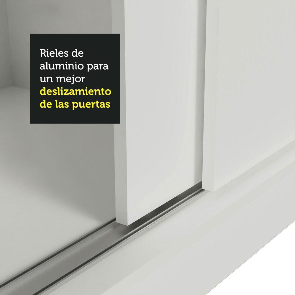 Foto 8 | Ropero Closet Madesa Luke 2 Puertas 1 Puerta Con Espejo Color Blanco