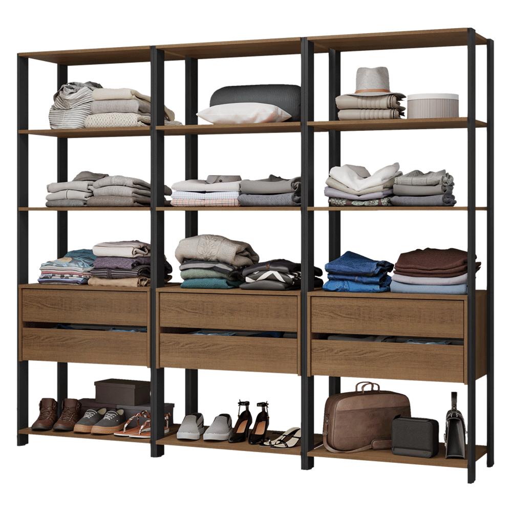 Ropero Closet Guardarropas Madesa Valencia 210cm Mn