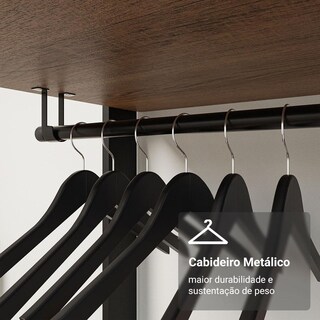 Foto 7 | Ropero Closet Guardarropas Madesa Valencia 140cm Mn