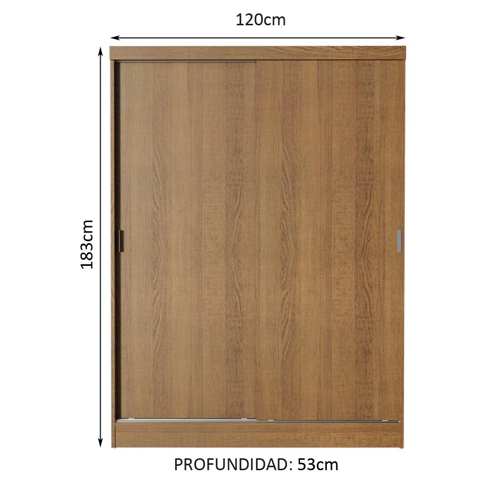 Foto 4 pulgar | Ropero Closet Madesa Nick 2 Puertas Corredizas Y 2 Cajones N