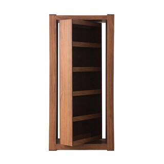 Foto 4 | Espejo De Cuerpo Completo / De Pie Con Almacenamiento Color Nogal - Madera Industrializada