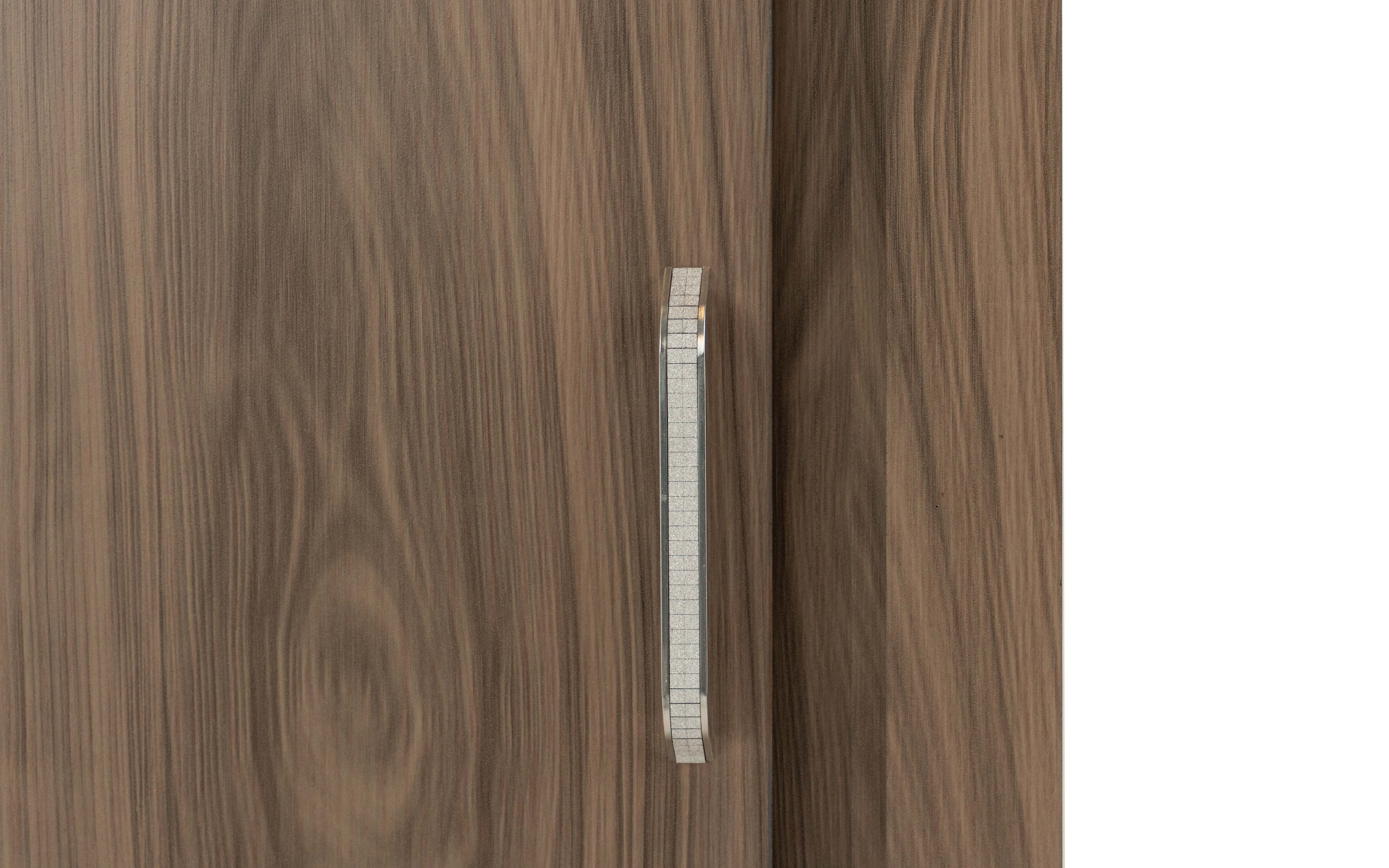 Foto 6 pulgar | Cómoda - Cajonera Con 4 Cajones Y Ropero Con Espejo Interno Color Gris - Madera Industrializada