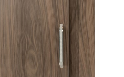 Foto 5 | Cómoda - Cajonera Con 4 Cajones Y Ropero Con Espejo Interno Color Gris - Madera Industrializada