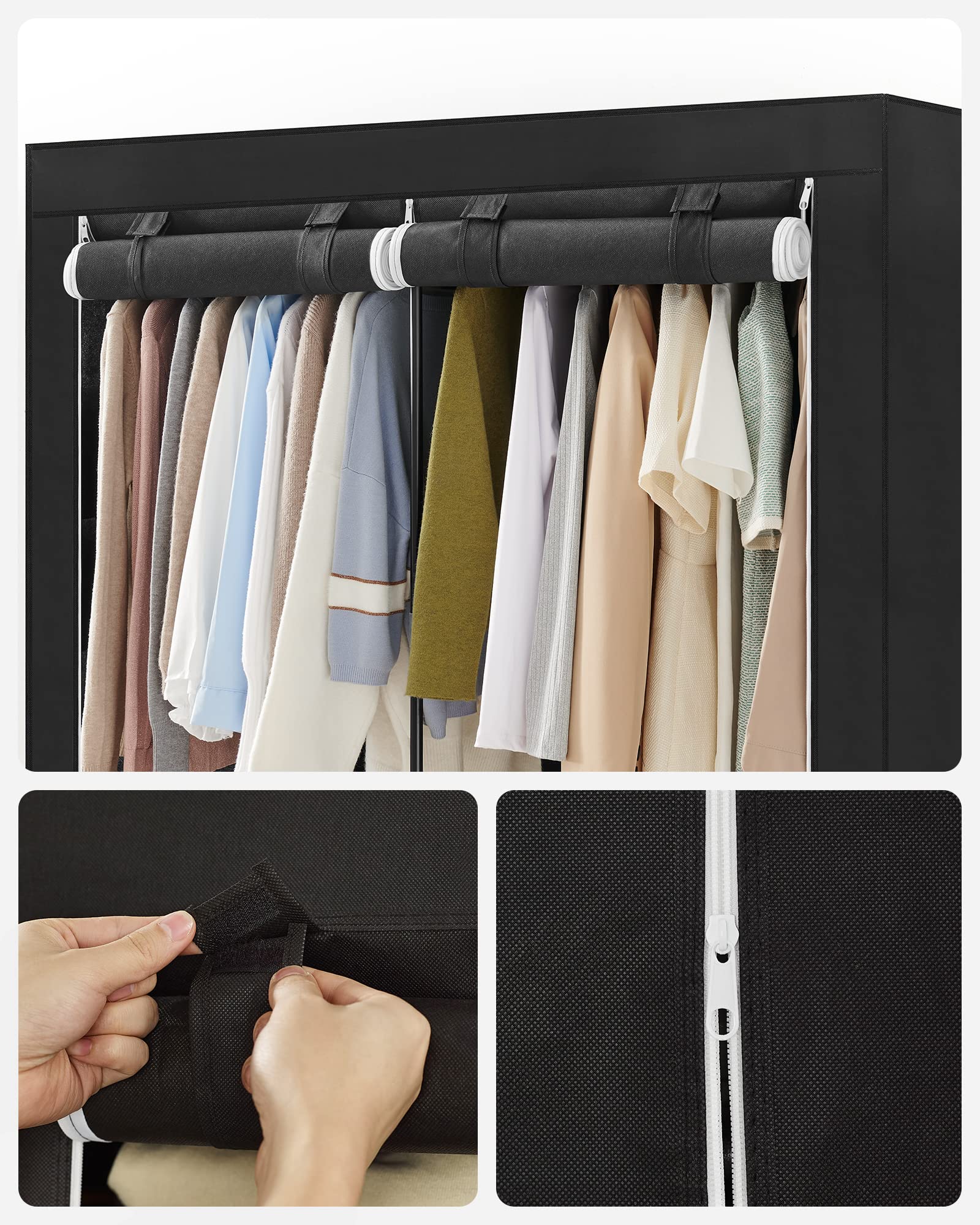 Foto 8 pulgar | Organizador De Armario Portátil Songmics De 131 X 45 X 167 Cm - Venta Internacional.