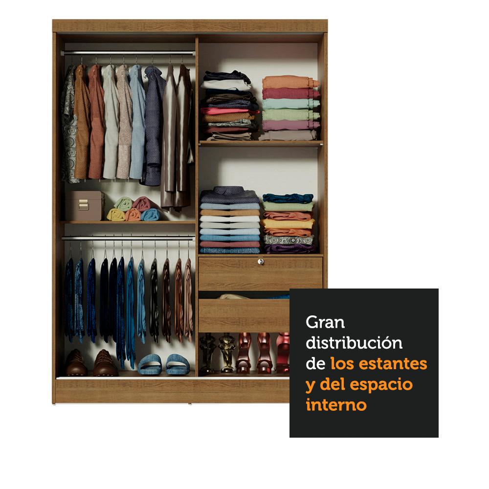 Foto 7 pulgar | Closet Luke Madesa 2 Puertas Corredizas 1 Puerta Con Espejo