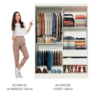 Foto 4 | Closet Luke Madesa 2 Puertas Corredizas
