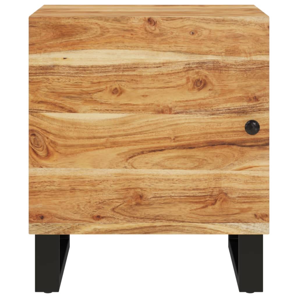 Foto 4 pulgar | Mesitas De Noche Vidaxl 2 Unidades De Madera Maciza De Acacia 40x33x46 Cm - Venta Internacional.