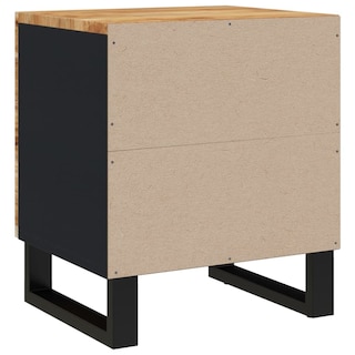 Foto 4 | Mesitas De Noche Vidaxl 2 Unidades De Madera Maciza De Acacia 40x33x46 Cm - Venta Internacional.