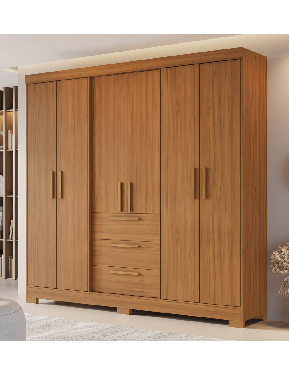 Foto 2 | Ropero Closet Organizador 6 Puertas Y 3 Cajones Nt6030-fe