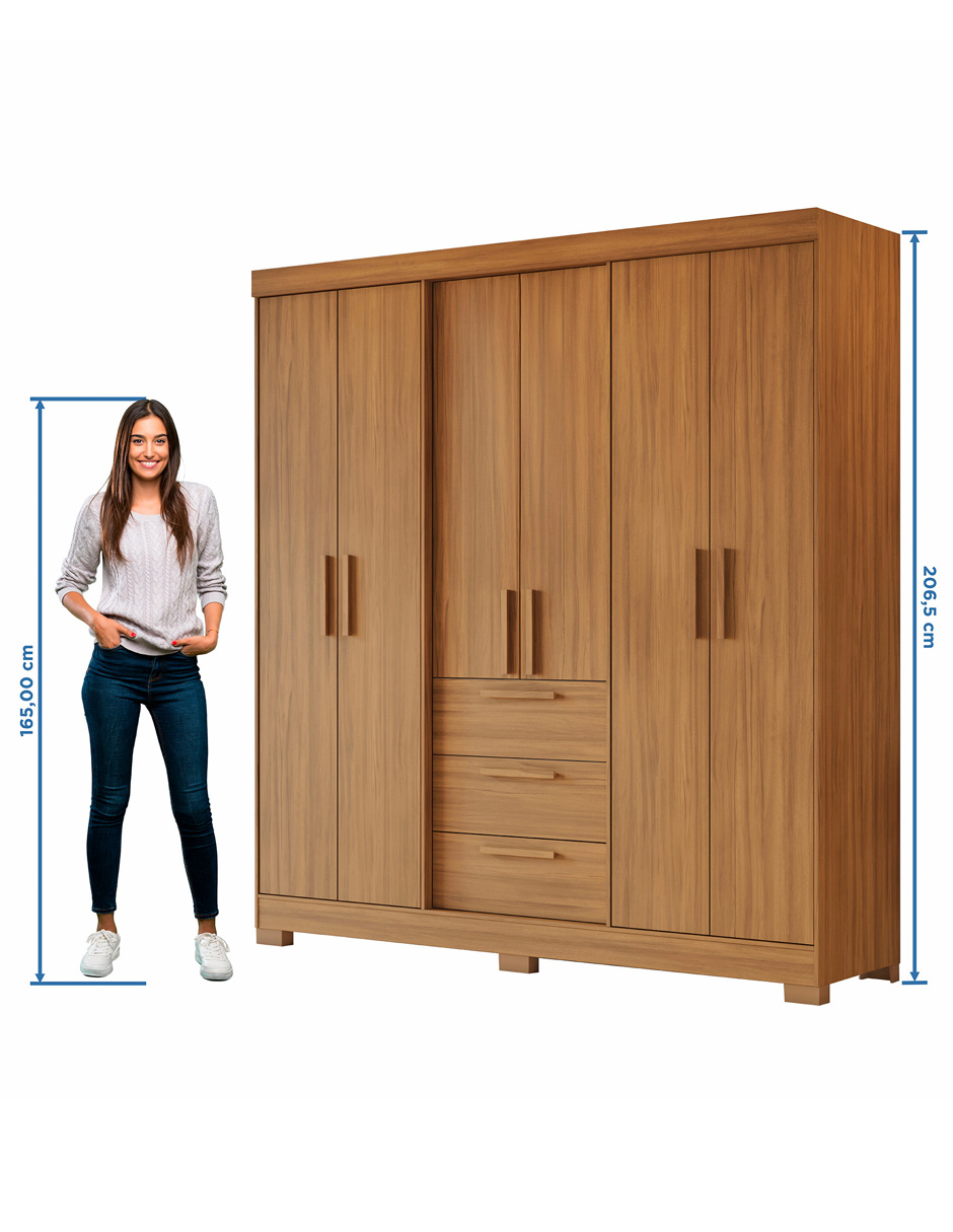 Foto 7 | Ropero Closet Organizador 6 Puertas Y 3 Cajones Nt6030-fe