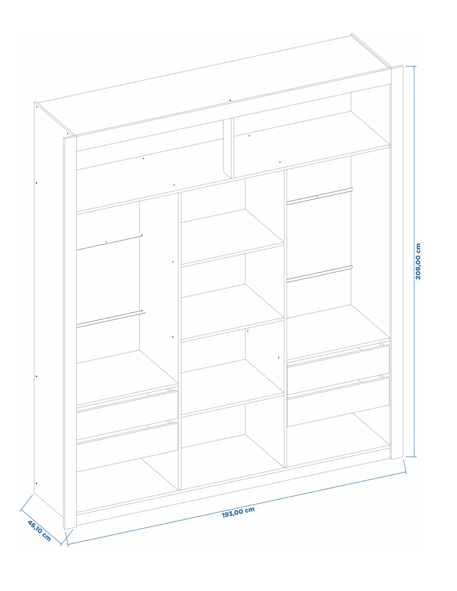 Foto 7 | Closet Moderno Y Elegante Estilo Contemporáneo Nt5180-ng